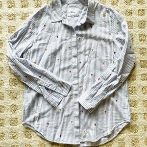 Rails Embroidered citrus shirt, size Small. In great condition!